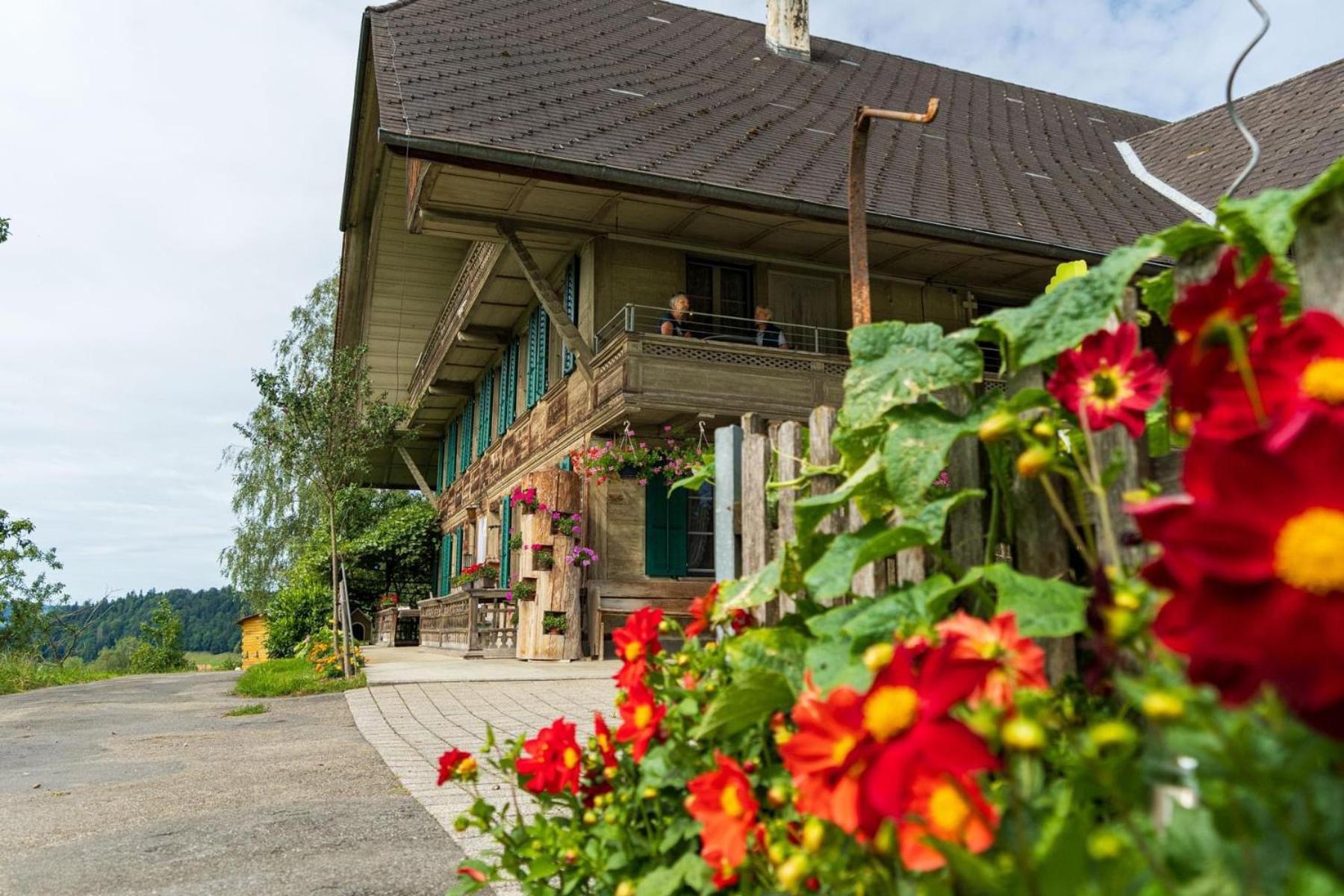 Ferienwohnung Auf Bauernhof Mit Hotpot Und Sauna Sumiswald Exterior photo